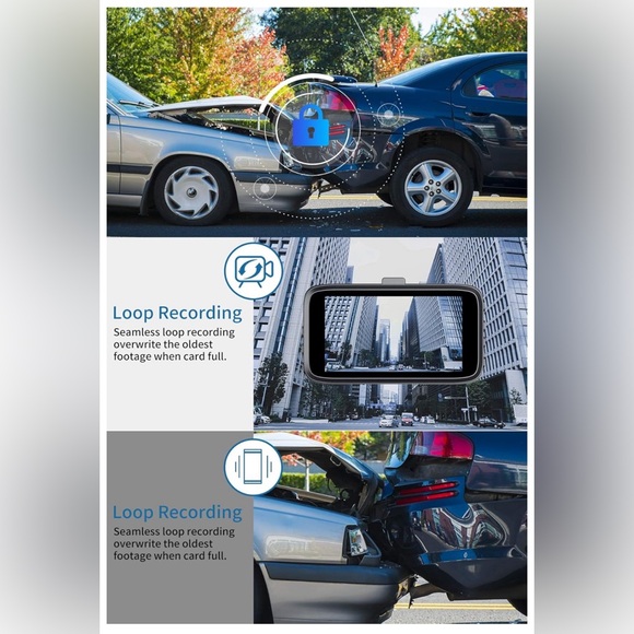 Milerong 1080P FHD Dash Camera for Cars Dash Cam Front and Rear - Picture 7 of 11